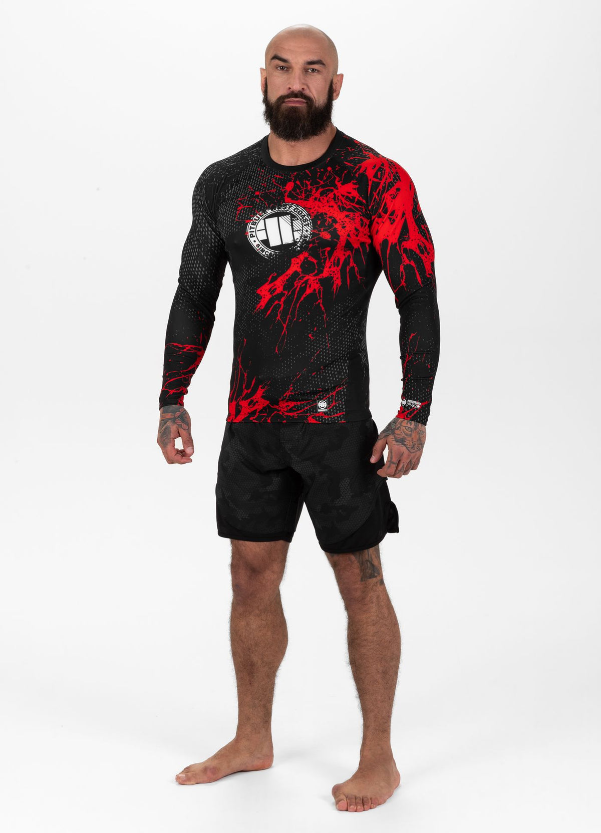 Rashguard Longsleeve Blood Dog II - Black/Red