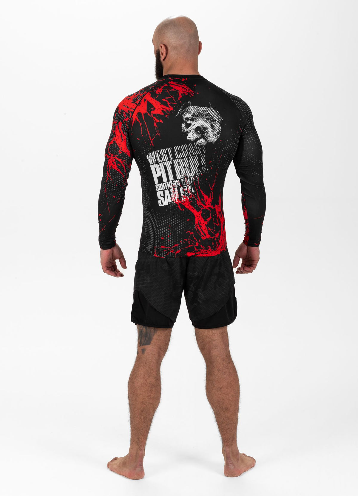 Rashguard Longsleeve Blood Dog II - Black/Red