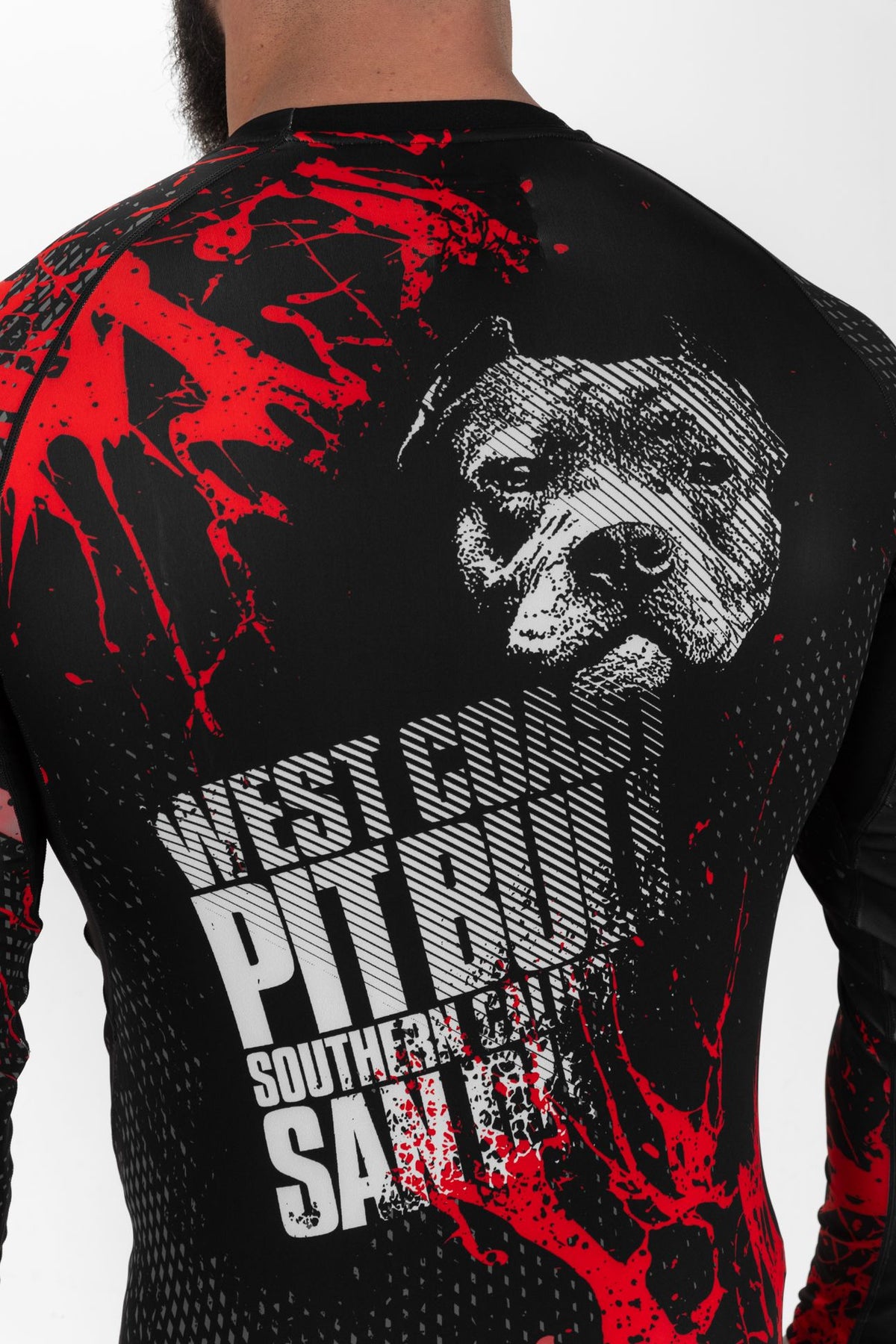 Rashguard Longsleeve Blood Dog II - Black/Red