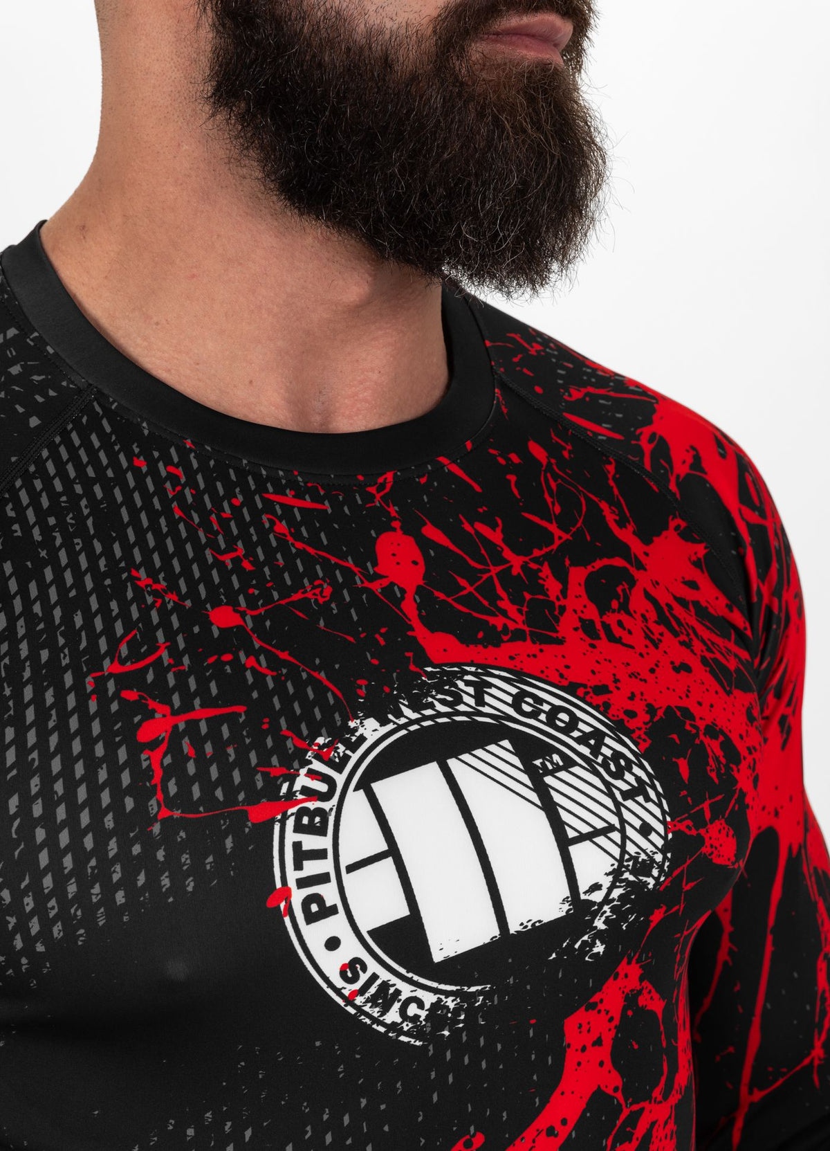 Rashguard Longsleeve Blood Dog II - Black/Red