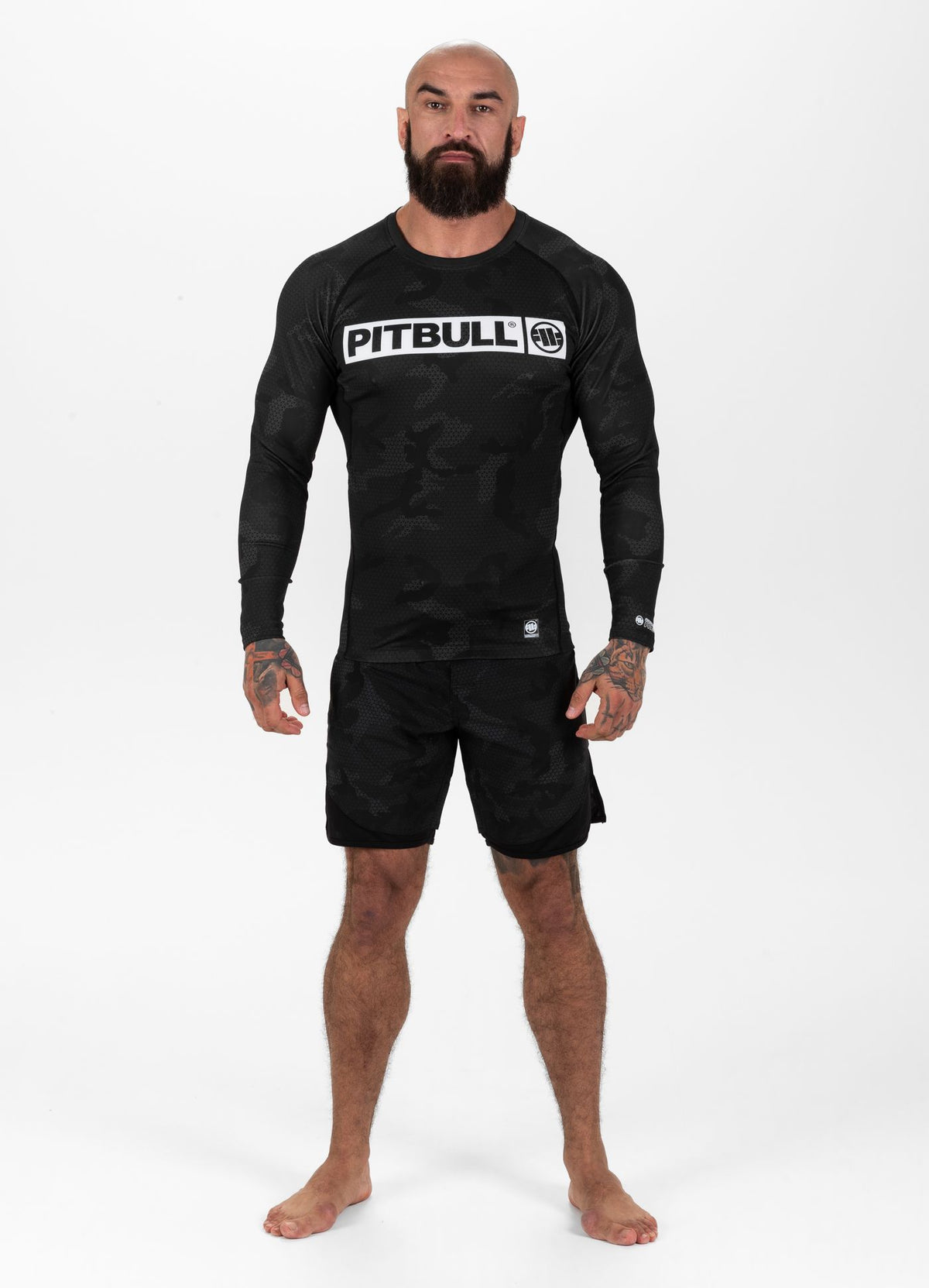 Rashguard Longsleeve Net Hilltop II - All Black Camo