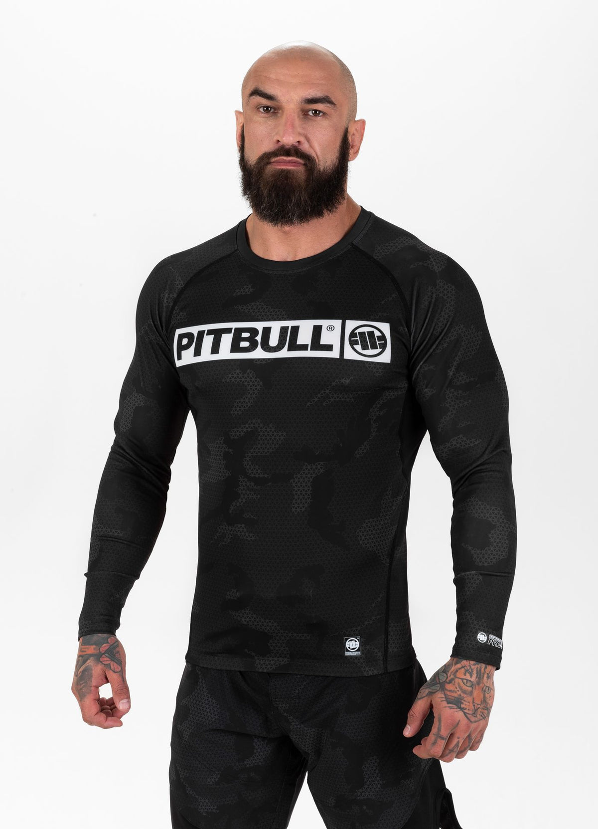 Rashguard Longsleeve Net Hilltop II - All Black Camo