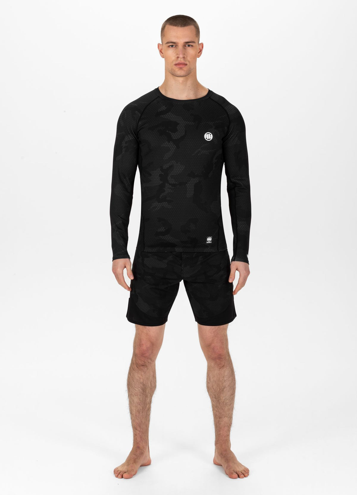 Rashguard Longsleeve Net Camo II - Black