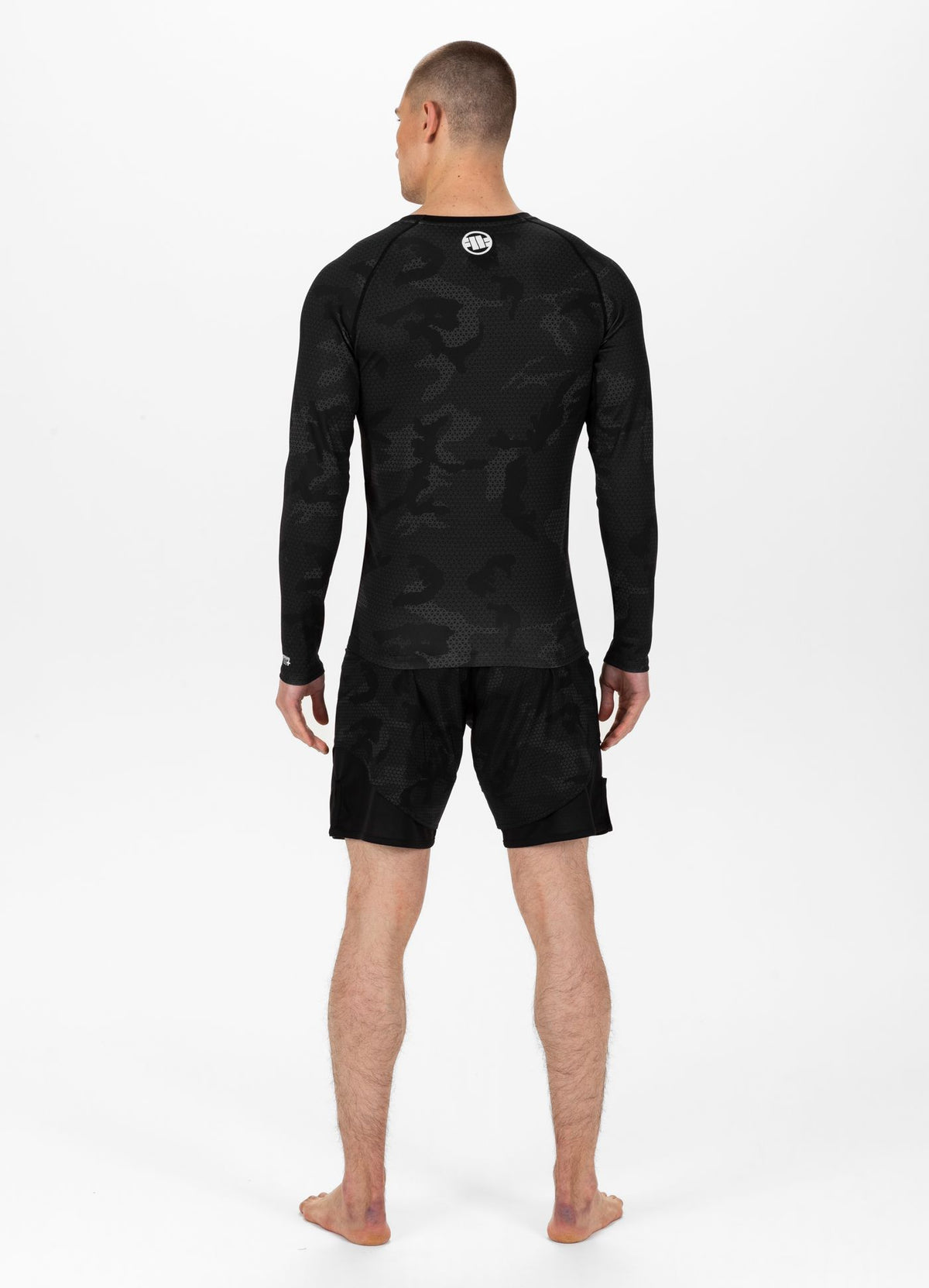 Rashguard Longsleeve Net Camo II - Black