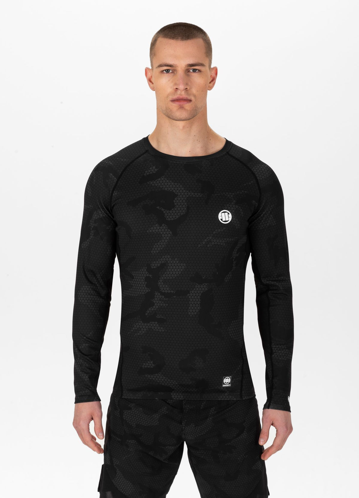 Rashguard Longsleeve Net Camo II - Black