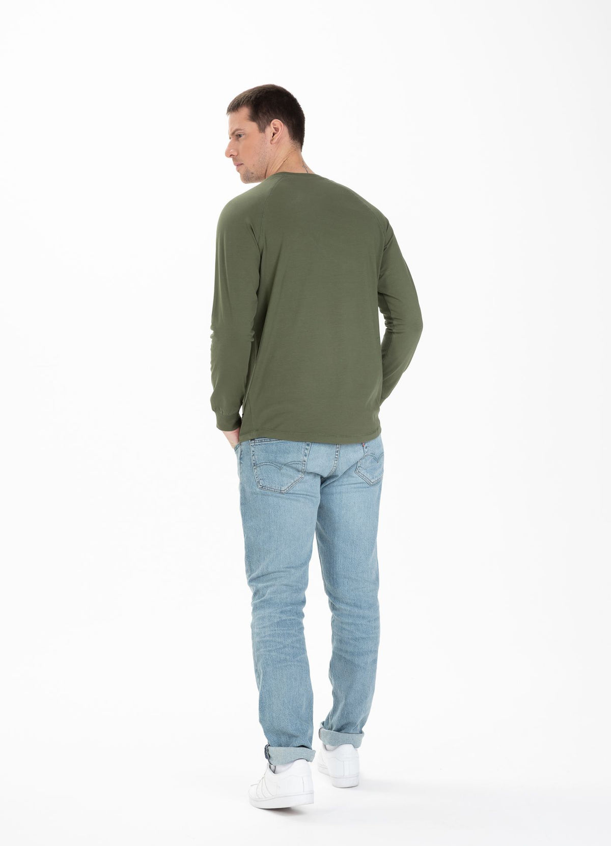 Hilltop - Olive Longsleeve Spandex