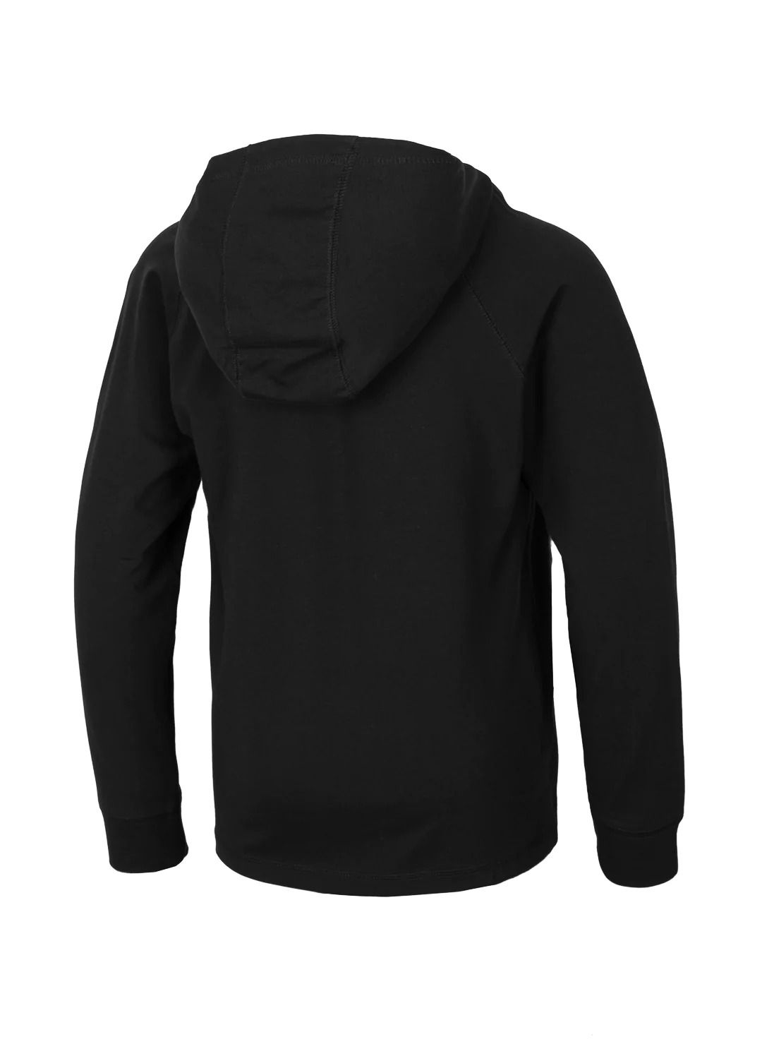 Kids hooded longsleeve shirt Hilltop - Black