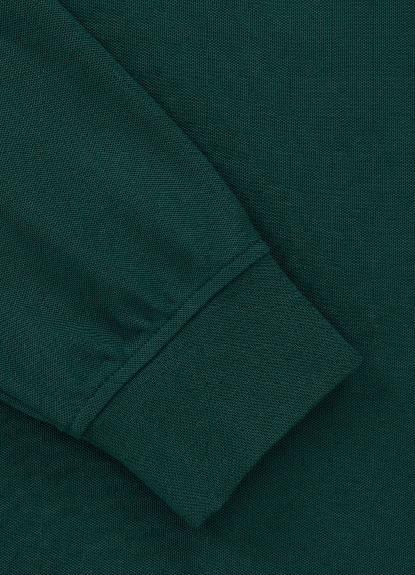 Rockey Pique Hoodie - Pine Green