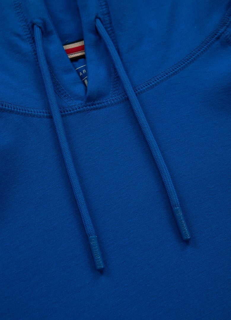 Mercado Small Logo - Blue Hooded Longsleeve Spandex