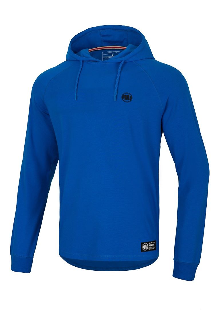 Mercado Small Logo - Blue Hooded Longsleeve Spandex