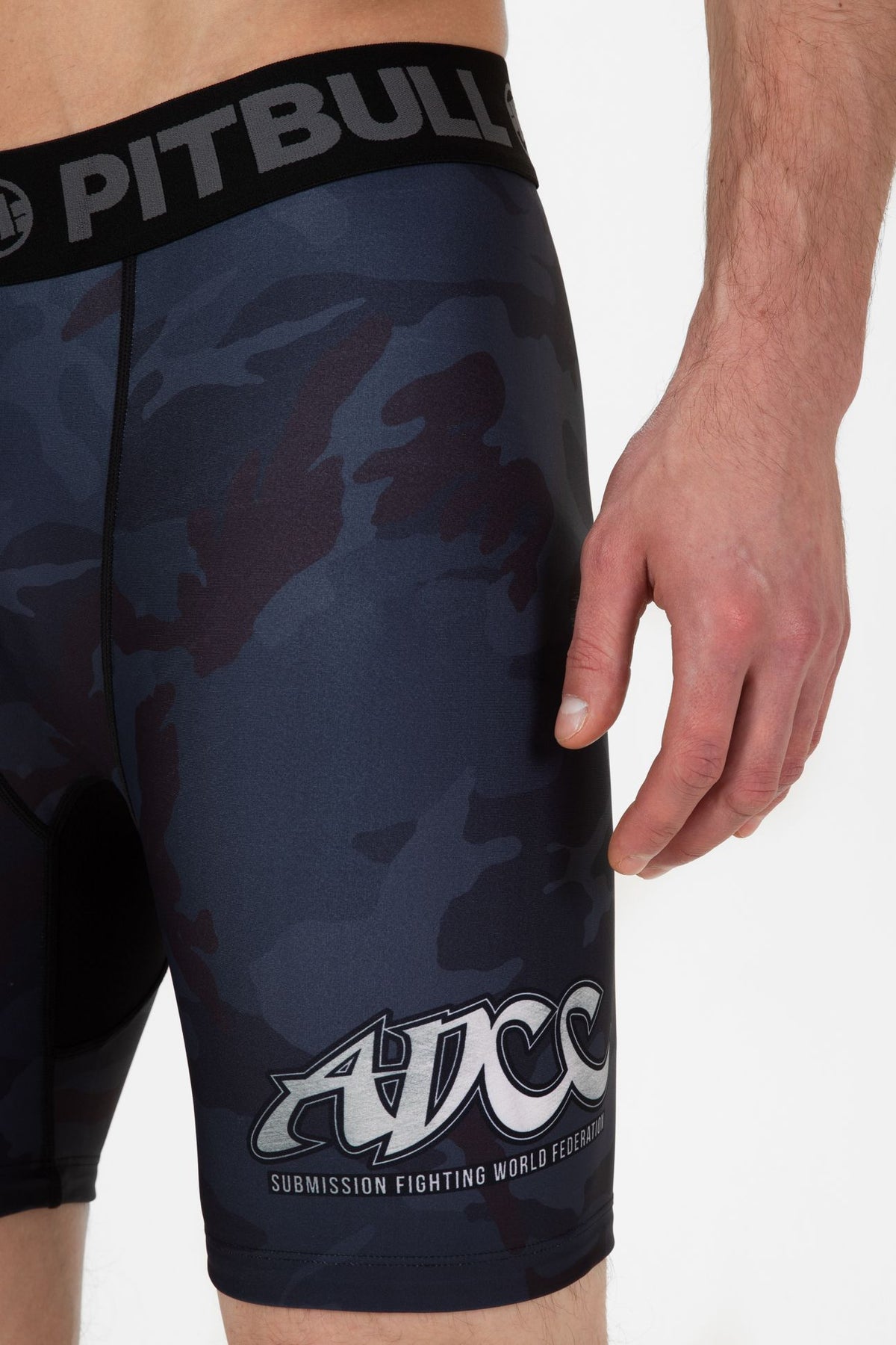 ADCC - All Black Camo Compression Shorts