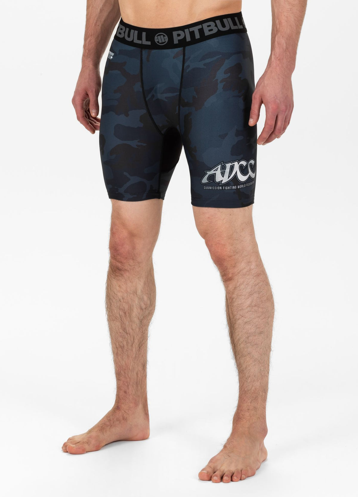 ADCC - All Black Camo Compression Shorts