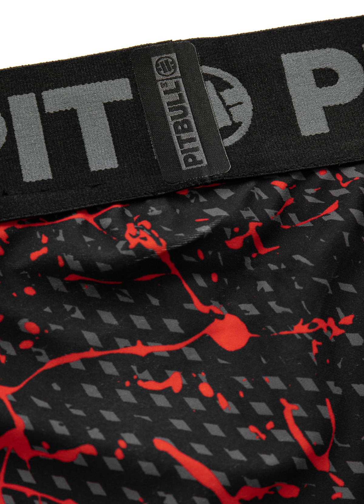 Red Dog II - Black/Red Compression Shorts