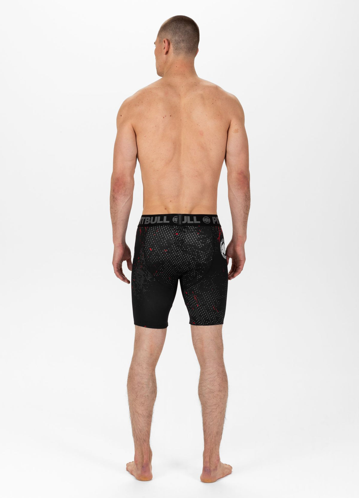 Red Dog II - Black/Red Compression Shorts