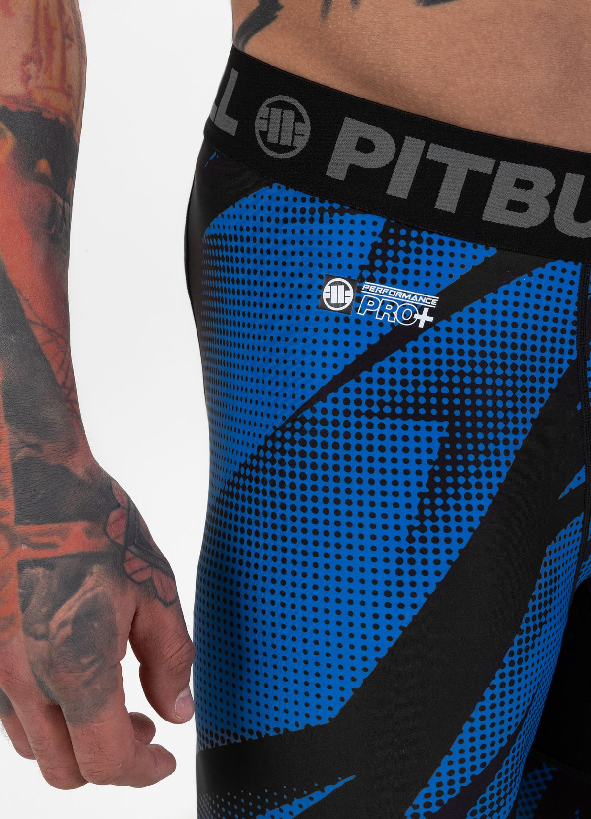 Dot Camo II Compression Shorts - Blue