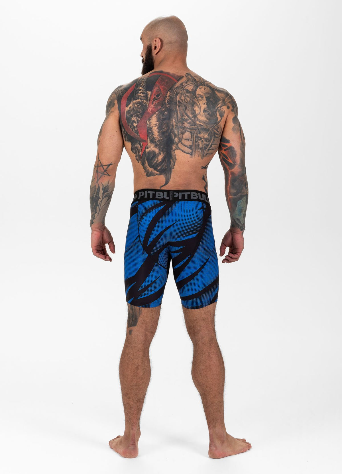 Dot Camo II Compression Shorts - Blue