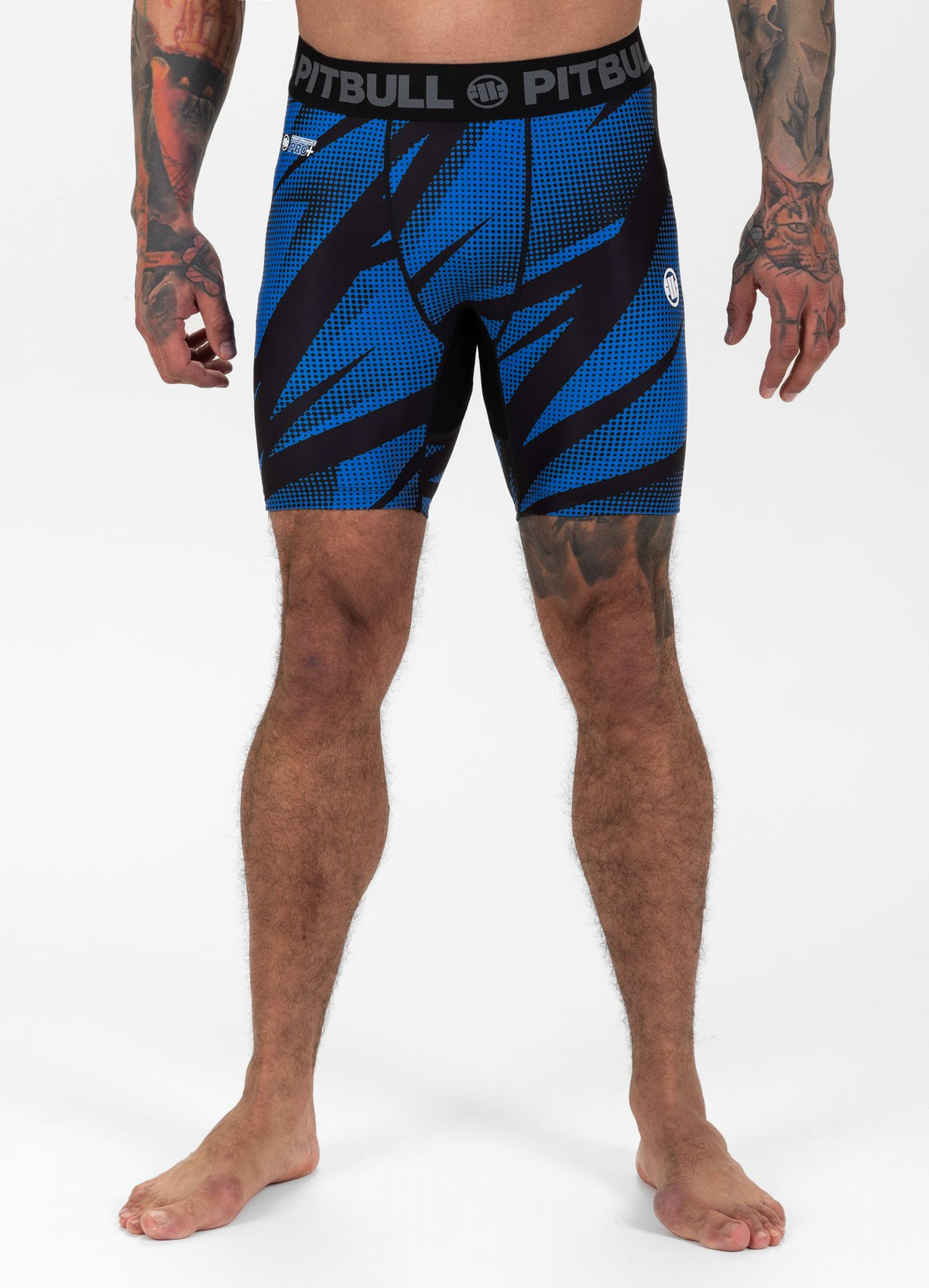 Dot Camo II Compression Shorts - Blue