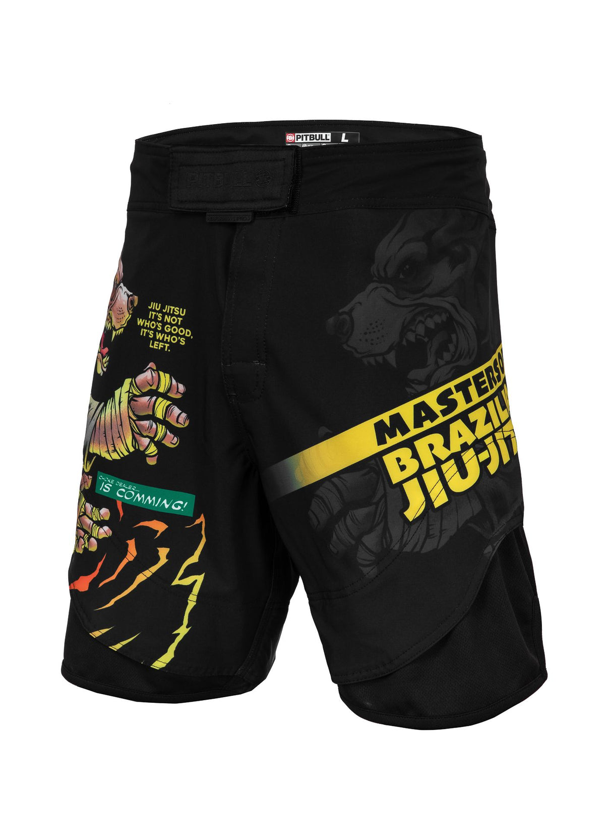 Mesh Training Shorts Performance Pro Plus Masters of BJJ Hilltop - Black