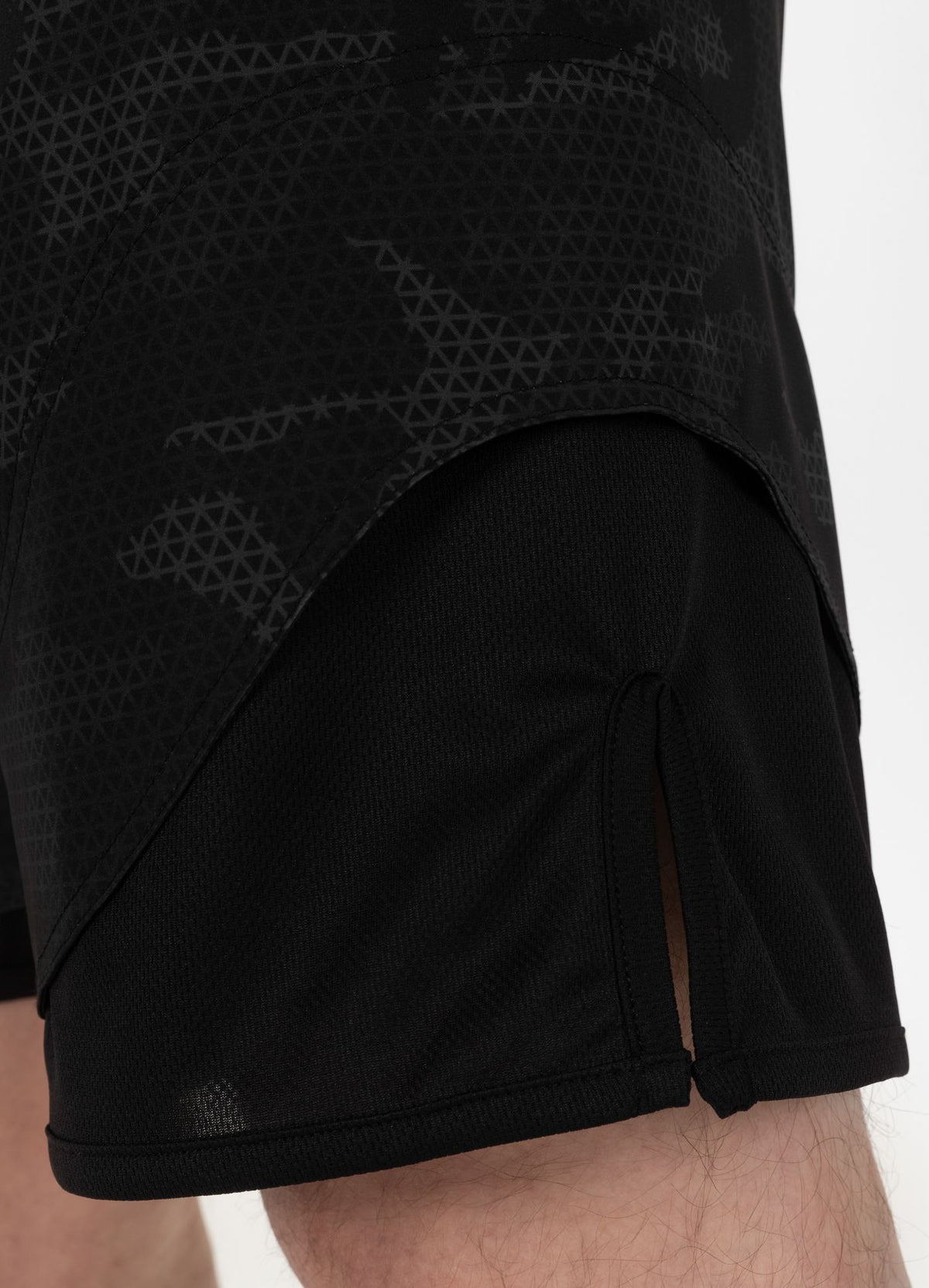 Training Shorts Mesh Performance Pro Plus Net Camo II - Black