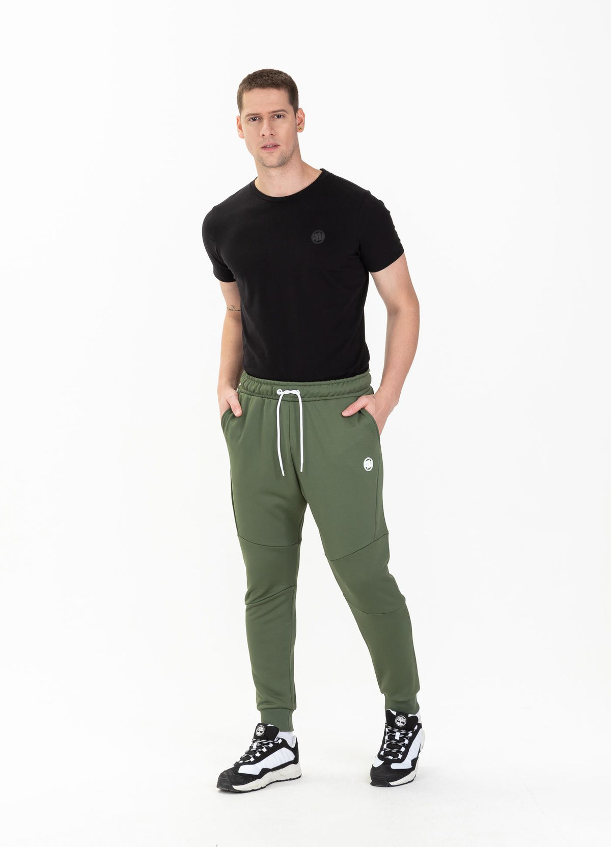 Sweatpants Oldschool Small Logo - Olive