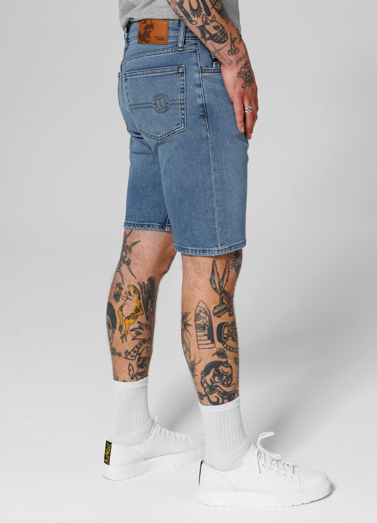 Highlander Denim Jeans Shorts - Classic Wash Blue