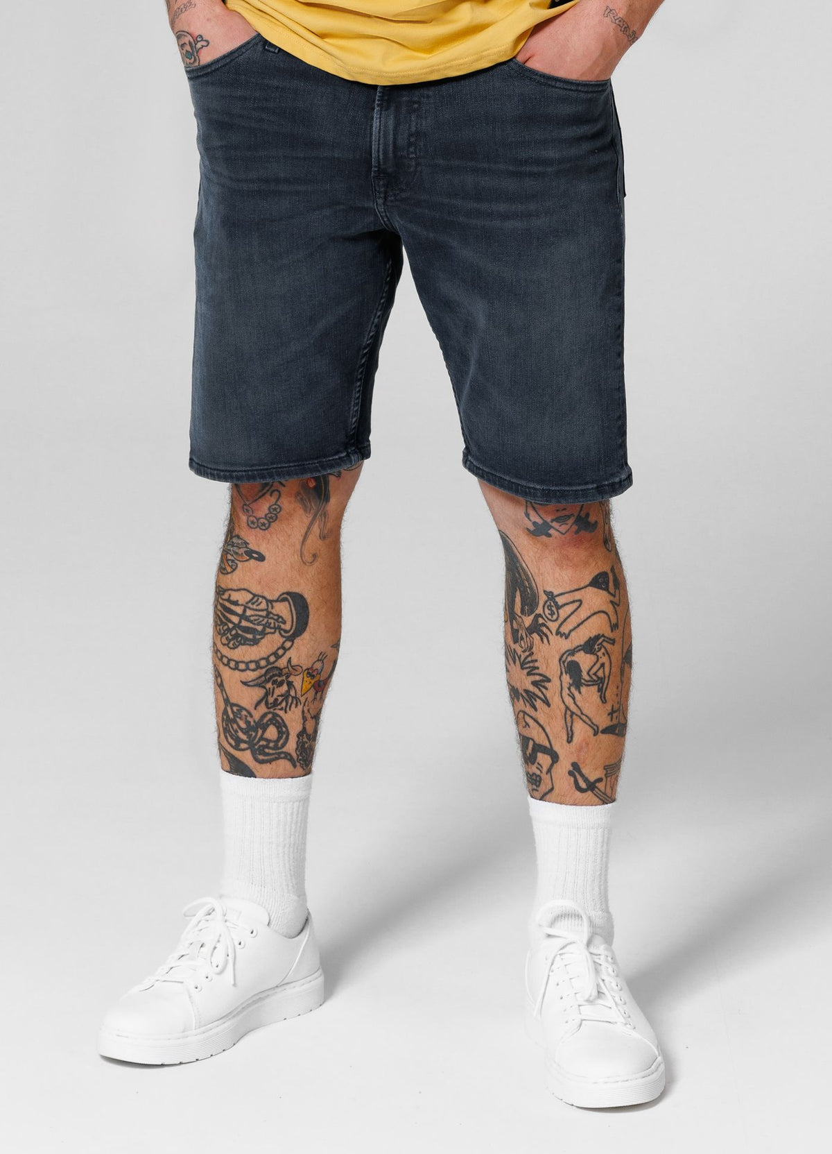 Highlander Denim Jeans Shorts - Classic Wash Dark Navy