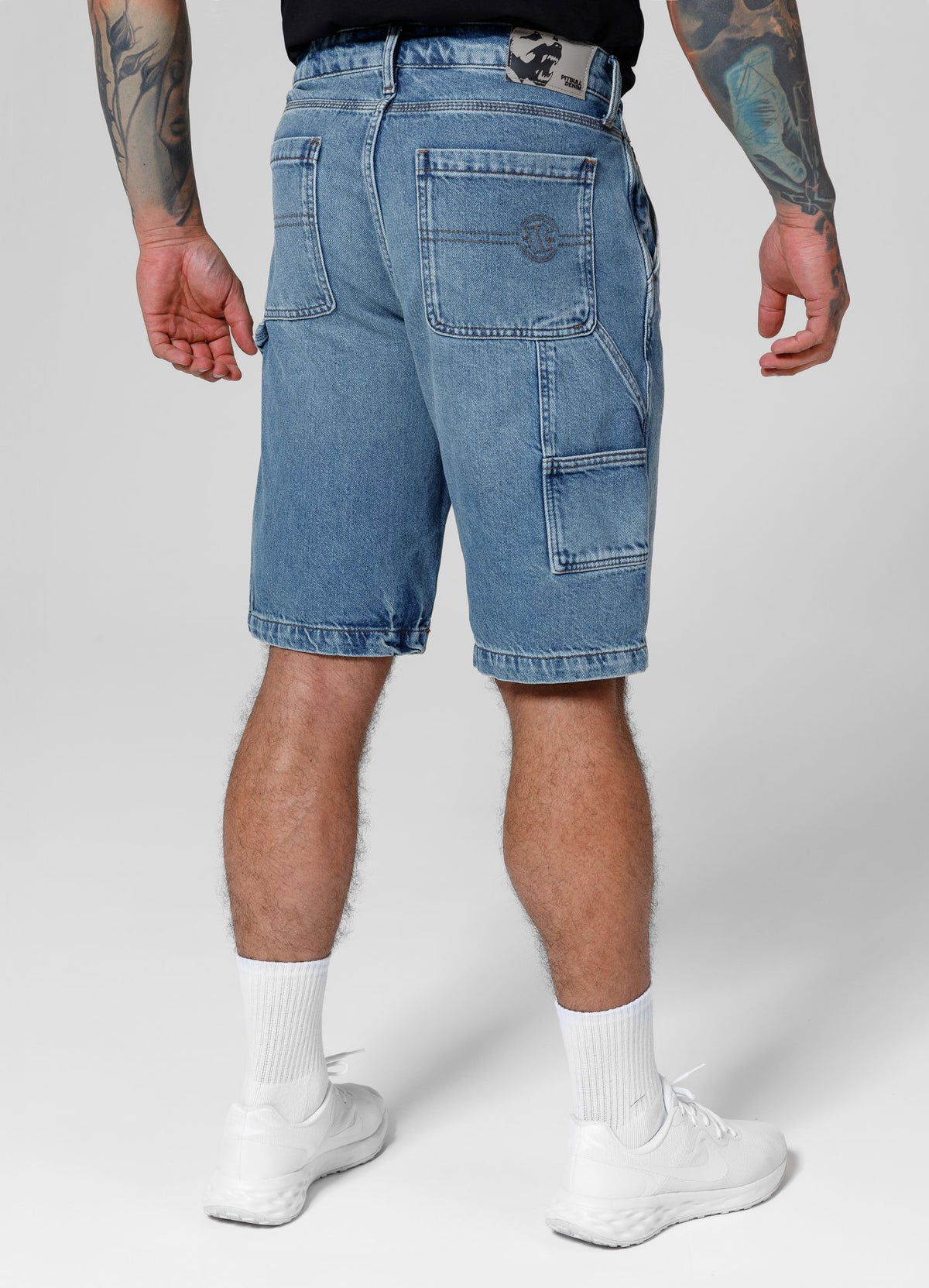 Carpenter Denim Jeans Shorts - Blue