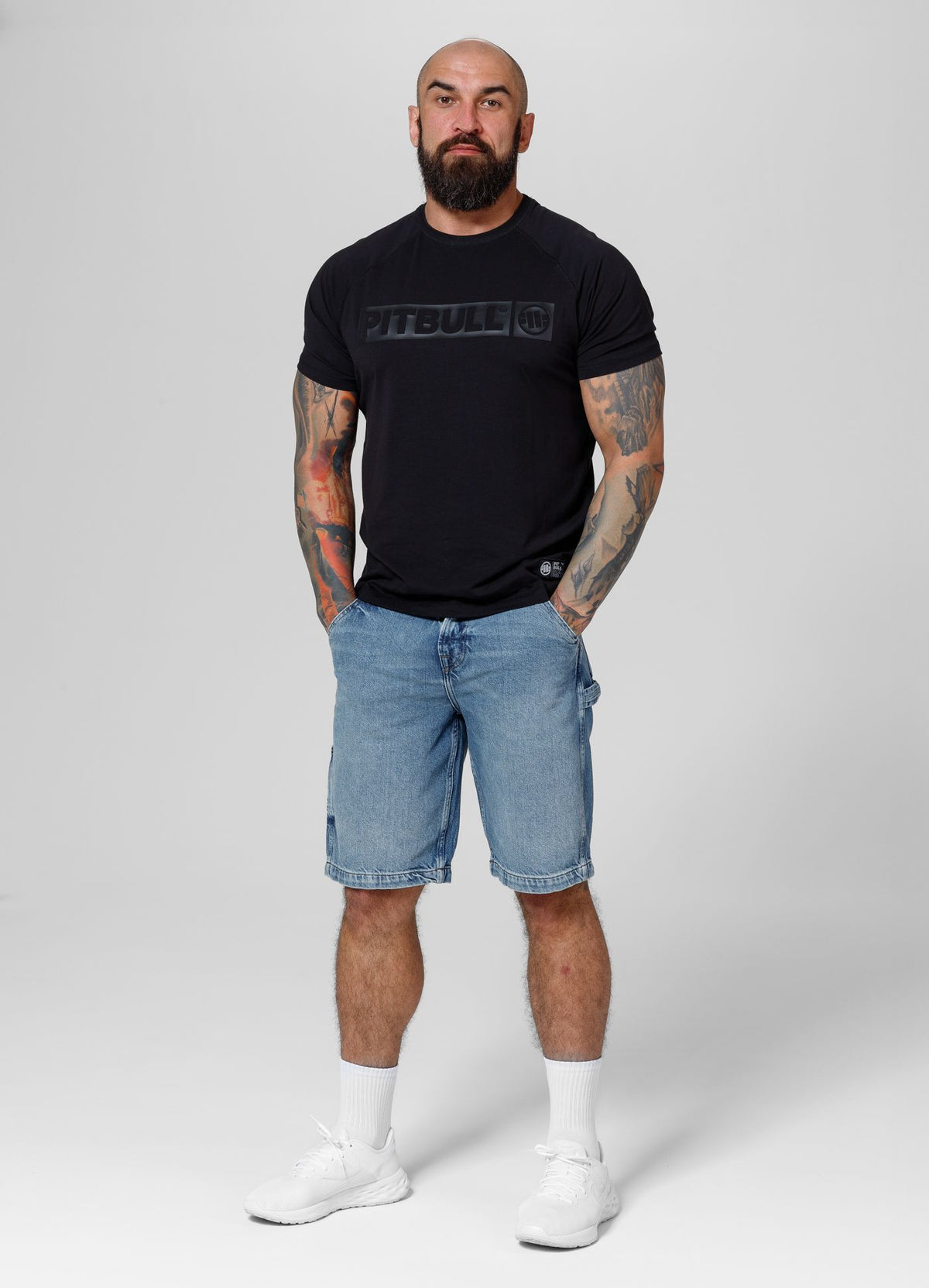 Carpenter Denim Jeans Shorts - Blue