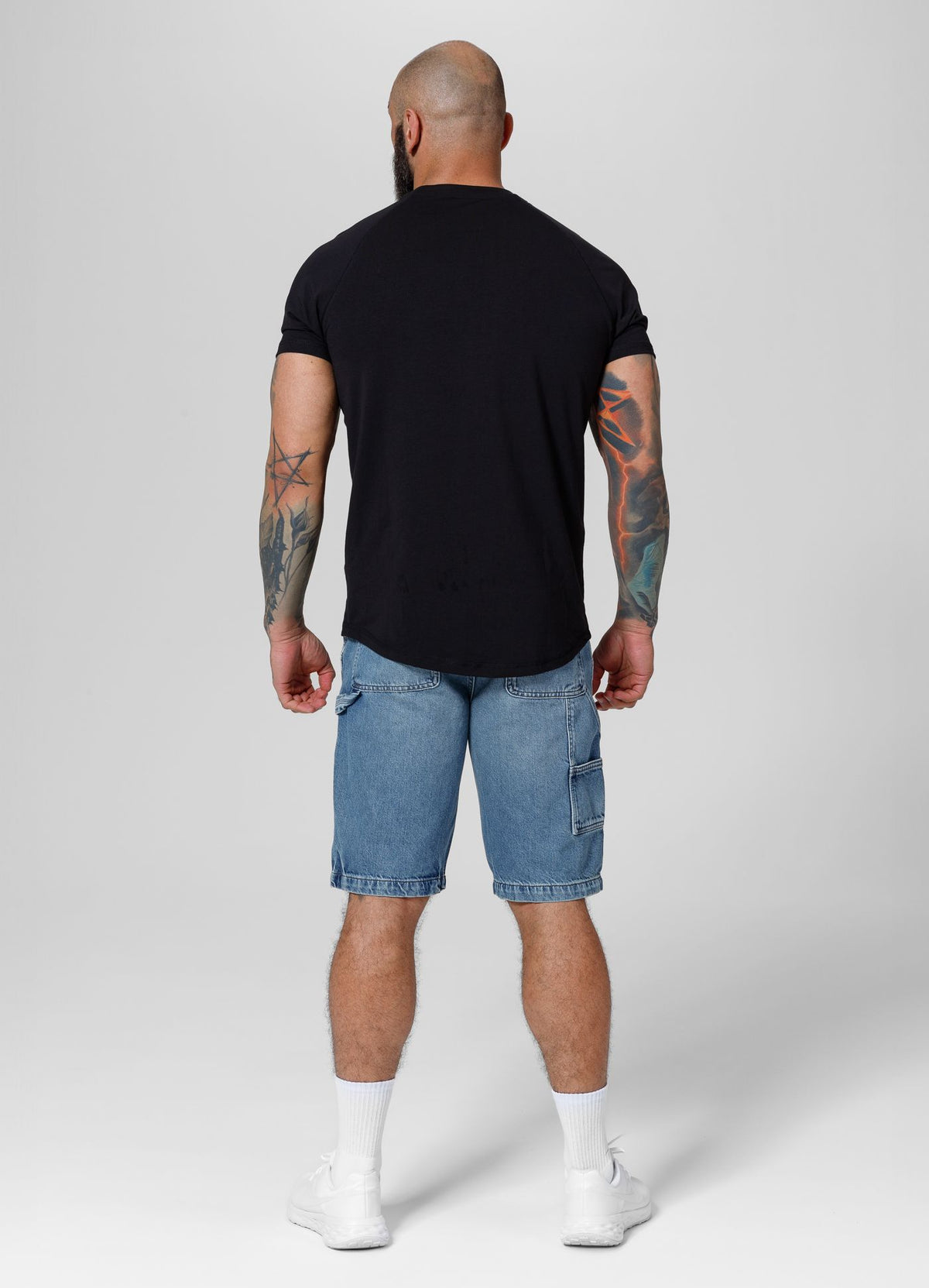 Carpenter Denim Jeans Shorts - Blue