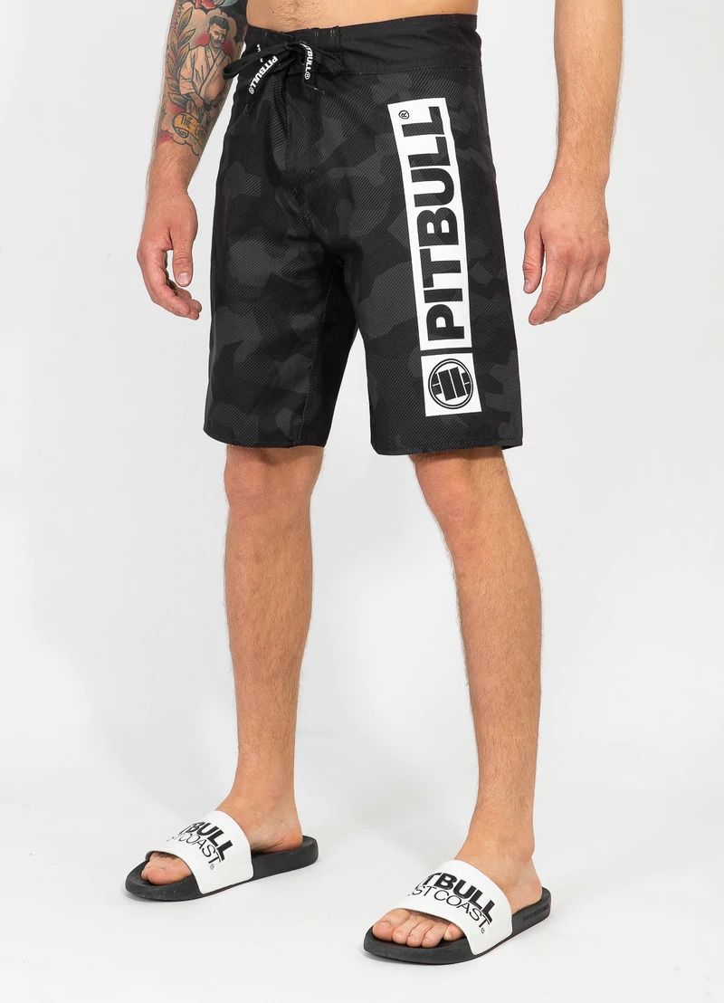 Swimming Shorts Hilltop - All Black Camo