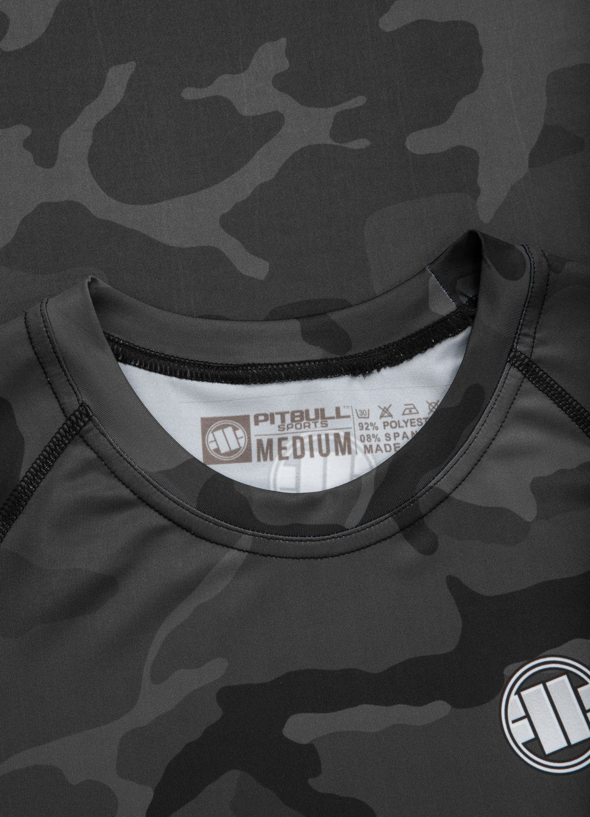 Rashguard Small Logo - All Black Camo